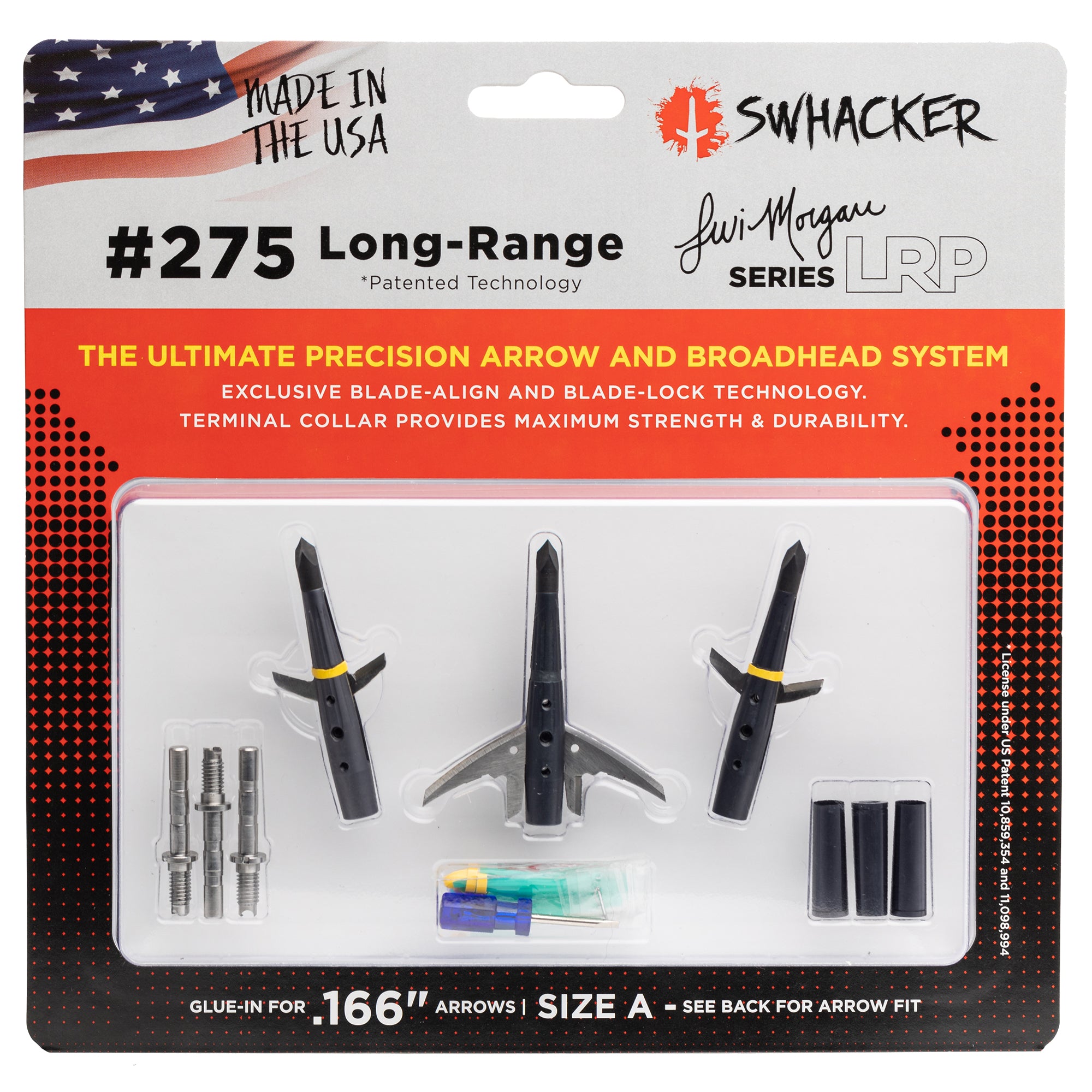 Swhacker LRP Broadhead #275 - Size A fits Arrow Shaft OD .242" to .245"
